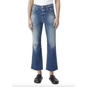 NWT Closed Hi-Sun High-rise Flared Jean Size 25 Dark Blue 2C414